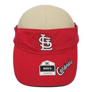 Fan Favorite St Louis Cardinals Tuck Strap Visor MLB Genuine Merchandise Red Hat